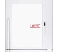 CKB LTD A4 Blank Dry Wipe Magnetic Whiteboard Fridge Board Magnet Signage Sheet With Marker Pen