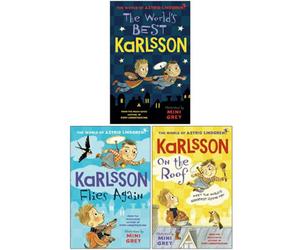 CKB Ltd Astrid Lindgren Karlsson Collection 3 Books Set (The World's Best Karlsson, Karlsson Flies Again & Karlsson On The Roof)