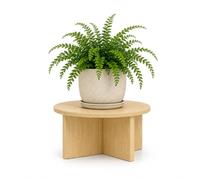 CKB LTD Bamboo Plant Stand for Indoor & Outdoor Flower Pots (Medium) | Single Wooden Stool Style Pot Holder, Ideal for Displaying Plants in Corners, Patios, Balconies, Gardens and Living Rooms