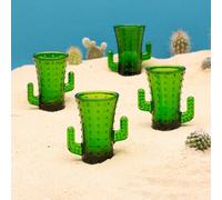 CKB LTD Bar Bespoke Cactus Shot Glasses 4 Pack