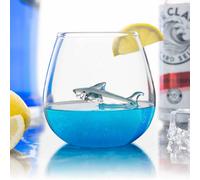 CKB LTD Bar Bespoke Shark In A Glass Great White Hammerhead Jaws Whiskey Spirit Liquor