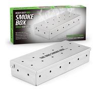 CKB LTD Bbq Wood Chip Smoker Box For Barbecue Tools Heavy Duty Stainless Steel