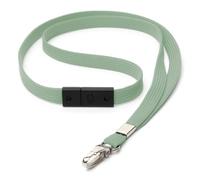 CKB LTD Breakaway Safety Lanyard Neck Strap Swivel Metal Clip for Id Card Holder - Pull Quick Release Design Lanyards Bulk (Sage Green, Pack of 10 pcs)