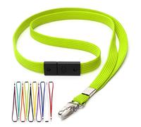CKB LTD Breakaway Safety Lanyard Neck Strap Swivel Metal Clip for Id Card Holder - Pull Quick Release Design Lanyards Bulk