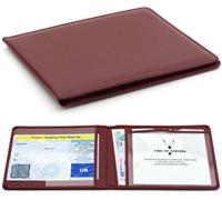 CKB LTD Burgundy Disabled Badge Holder For Car Blue Badge Parking Permit Wallet Protector