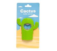 CKB LTD® Cactus Novelty Bottle Opener - Ideal for Cocktail Parties - Made from Silicone and Stainless Steel