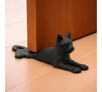 Ckb Ltd Cast Iron Cat Door Stop Heavy Duty Wedge Decorative Indoor Outdoor Weighted Doorstopper Ornament For All Types Of Doors