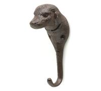 CKB LTD Cast Iron Dog Wall Hook - Rustic Decorative Multi-Purpose Heavy Duty Metal Hanging Hooks for Coats, Keys, Bags, Hats & Tools Storage