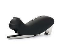CKB LTD¨ CAT Bottle Opener Themed Professional Waiters Corkscrew Wine Bottle Opener | Stainless Steel with Black Silicone Handle Foil Cutter | Novelty Design