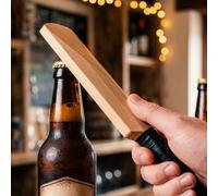 CKB Ltd Classic Wooden Cricket Bat Shaped Bottle Opener