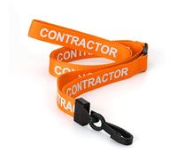 CKB LTD Contractor Lanyards Breakaway Safety Lanyard Neck Strap Swivel Plastic Clip for ID Card Holder Pull Quick Release Design