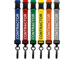 CKB LTD Contractor Lanyards Breakaway Safety Lanyard Neck Strap Swivel Plastic Clip for ID Card Holder Pull Quick Release Design