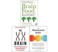 CKB Ltd Dr. Lisa Mosconi Collection 3 Books Set (Brain Food, The Xx Brain & The Menopause Brain)