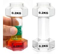 CKB Ltd Dumbbell Shot Glasses Gym Novelty Glassware Pack Of 2 60Ml