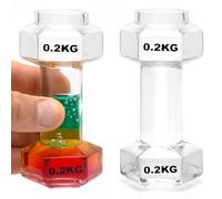 CKB LTD Dumbbell Shot Glasses - Pack of 2 Novelty Gym-Themed Shot Glasses for Vodka, Spirits & Tequila - Funny Fitness Gift for Men, Gym Lovers & Party Nights - 60ml Reusable Glassware