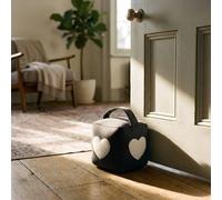 Ckb Ltd Fabric Door Stopper Heavy 1.5Kg Weighted Interior Decorative Door Stop Non-Scratch Floor Door Holder (Heart Cube)