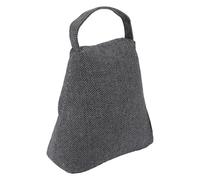 CKB LTD Fabric Door Stopper - Heavy Weighted Interior Decorative Door Stop - Non-Scratch Floor Door Holder for Home, Office Carpet & Hard Floors (Grey Bag)
