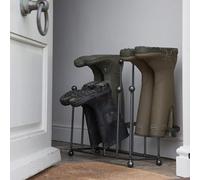 Ckb Ltd Farringdon Large Welly Stand Wellington Boot Rack Crafted In Steel Indoor Holds 6 Pairs Of Wellies, Walking Boots Or Shoes