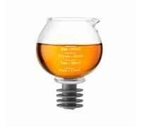 CKB LTD Final Touch Snifter Jigger Stopper 3 In 1 Measuring Jigger, Bottle Stopper & Shot Glass