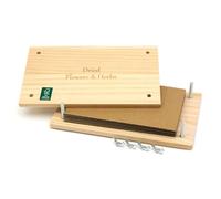 CKB LTD Flower Press Kit - Wooden Pressing DIY Arts and Crafts for Adults, Kids, Nature-Loving Creators, Floral Leaf Herb Bloom Presser Gift 14.1 x 23cm