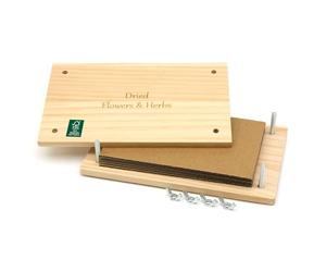 CKB LTD Flower Press Kit - Wooden Pressing DIY Arts and Crafts for Adults, Kids, Nature-Loving Creators, Floral Leaf Herb Bloom Presser Gift 14.1 x 23cm