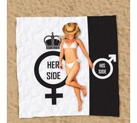 CKB Ltd Giant His And Hers Beach Towel Extra Large 152Cm