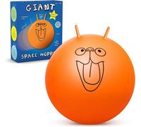 CKB LTD Giant Retro Space Hopper For Adults Inflatable Includes Foot Pump Extra Large 75Cm Orange