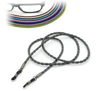 CKB LTD Grey PU Leather Spectacle Glasses Strap Sunglasses Cord Holder Neck Lanyard String 70cm, 1 Piece