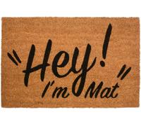 CKB LTD Hey I'm Mat Novelty Doormat Unique Coir Doormats Front Funny