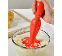 CKB LTD Hoobbe Red Squid Octopus Themed Ergonomic Plastic Potato Masher