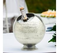 CKB Ltd Ice Bucket Champagne Bottle Cooler Solid Metal Pewter For Wine Prosescco Drink Chiller Silver Vintage Luxury Centrepiece Bar