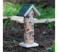 Ckb Ltd Ladybird Tower With Ground Spike Wooden Bug House Insect Hotel Natural Habitat Rustic Garden Wildlife Shelter Decoration