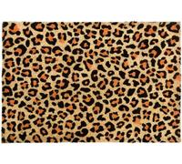 CKB LTD Leopard Printed Novelty Doormat Unique Coir Front Doormats Funny Door Mats
