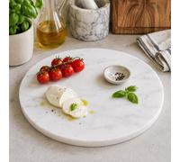 Ckb Ltd Marble Chopping Board For Kitchen Protector Worktop Saver, White