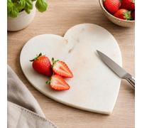 Ckb Ltd Marble Chopping Board For Kitchen Protector Worktop Saver, White