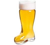 CKB Ltd Old Traditional German Drinking Classic 20Cm 800Ml Lager Tall Boot Shaped Glass