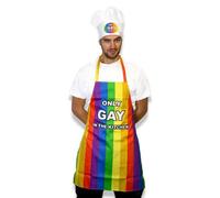 CKB LTD Only Gay In The Kitchen Bbq Apron And Hat Gift Set