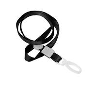 CKB LTD® Pack of 100 Black PRO Lanyards Neck Strap with Swivel Plastic Clip For an ID Card Holder