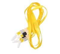CKB LTD® Pack of 100 Yellow PRO Lanyard Neck Strap with Swivel Plastic Clip For an ID Card Holder