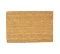 CKB LTD Plain Doormat - Minimal Design Natural Coir Door Mat with Non Slip PVC Backing, Indoor Outdoor, Front Back, 60 x 40cm
