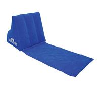 CKB LTD Portable Travel Inflatable Lounger with Wedge Shape Back Cushion Outdoor Lazy Wedge - Perfect for Reading in the Garden Camping and Festivals (Blue)