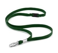 CKB LTD Premium Lanyards Neck Strap with Breakaway and Swivel Metal Clip for ID Card Holder Lanyard Plain (Green, Pack of 20)