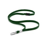 Ckb Ltd Premium Lanyards Neck Strap With Breakaway And Swivel Metal Clip For Id Card Holder Lanyard Plain (Green, Pack Of 100)
