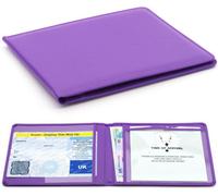 CKB LTD Purple Disabled Badge Holder For Car Blue Badge Parking Permit Wallet Protector