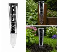 Ckb Ltd Rain Gauge With Spike Outdoor Plastic Cone Rainfall Measurement Water Metre Fun Experiment