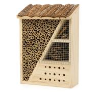 CKB LTD Rectangle Natural Wood Bark Insect Bug Hotel - For Bees Brown