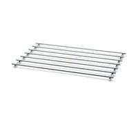 CKB LTD Rectangular Trivet For Kitchen Worktops Saver Set Metal Trivet Chrome Steel - 40 X 24Cm