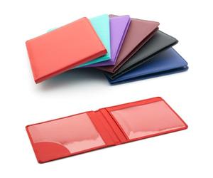 CKB LTD Red Disabled Badge Holder Wallet for Car Blue Badge Soft PU Leather Protector Disability Parking Permit Protective Cover (Red)