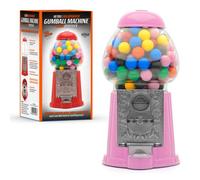 CKB Ltd Retro Coin Operated Gumball Machine Sweet Dispenser (23Cm) (Pink)