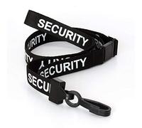 CKB Ltd Security LANYARDS Breakaway Safety Lanyard Neck Strap Swivel Plastic Clip for ID Card Holder - Pull Quick Release Design (Black, Pack of 10)